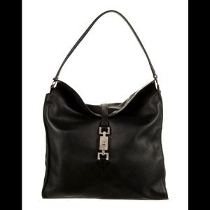 Gucci Leather Jackie Flap Bag